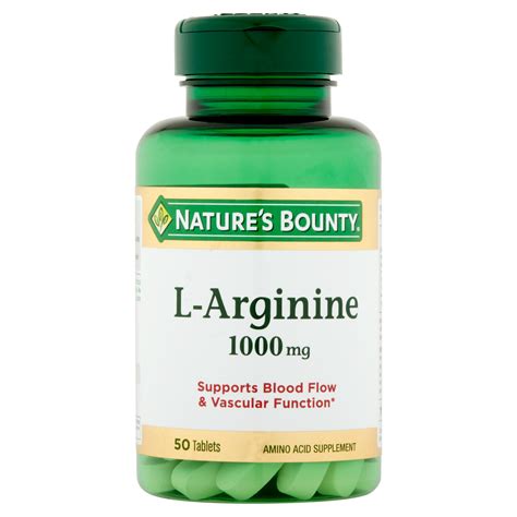 Nature S Bounty L Arginine Mg Capsules Ct Walmart