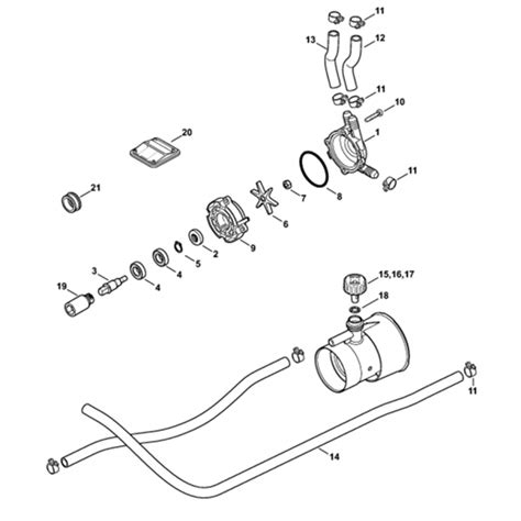 Pressure Pump Assembly For Stihl Sr200 Mistblower Lands Engineers