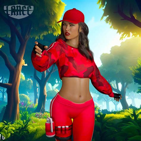 Fortnite Ruby 3D Render, Digital Art by LanceColbert