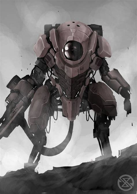 Mechapowered Exoskeletonmobile Suit Sci Fi Armor Power Armor Robot Concept Art Robot Art