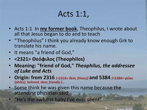 Acts 1, The Person and works of the Holy Spirit, restoring the kingdom