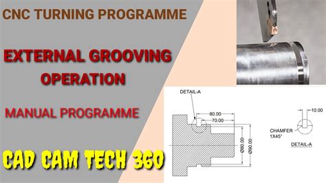 External Grooving Operation Cnc Turning Groove Operation Manual