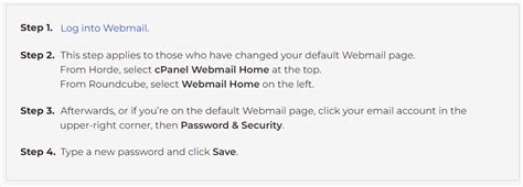 Change Your Email Password in Webmail - Education Sky