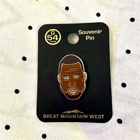 Kanye West Enamel Pin Its A Similar Pin To The One Depop