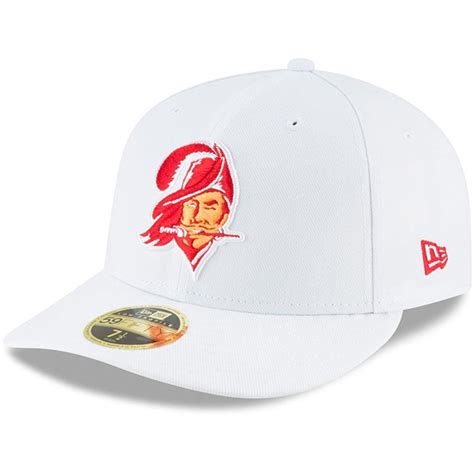 Mens New Era White Tampa Bay Buccaneers Omaha Low Profile 59fifty