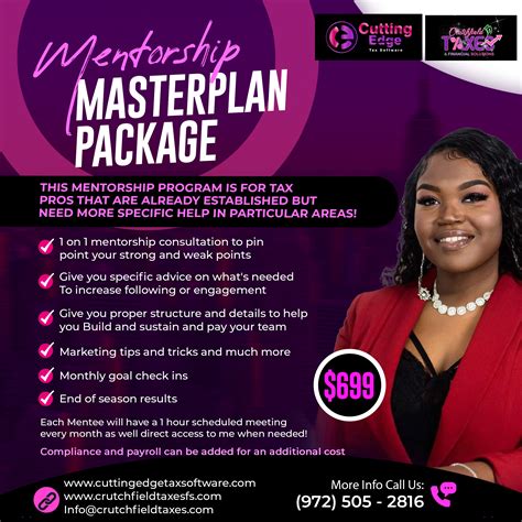 Mentorship Package Template – Cutting Edge Tax Software