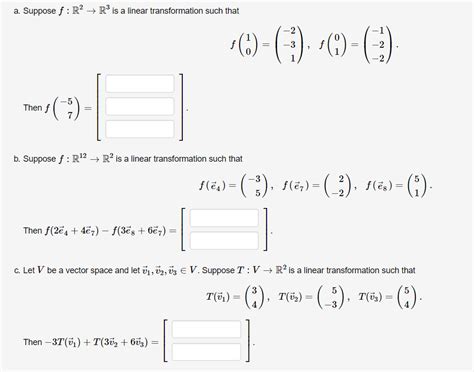 Solved A Suppose F R2R3 Is A Linear Transformation Such Chegg