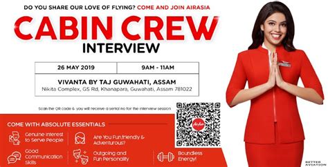 Airasia India Cabin Crew Walk In Interview [guwahati] May 2019