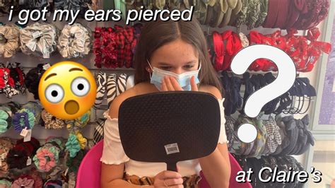 Getting My Ears Pierced At Claires YouTube