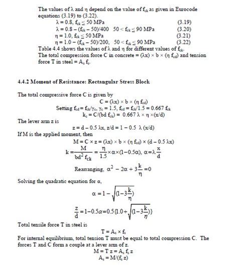 What is the clause for the lever arm formula in Eurocode? - Structural engineering general ...