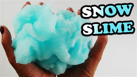 How To Make Snow Slime Youtube