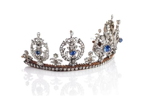 History Of Princess Thyra Of Denmarks Sapphire Tiara As It Is Placed