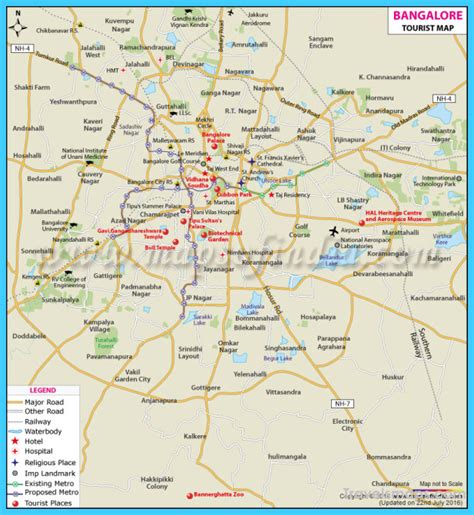 Map of Bangalore - TravelsMaps.Com