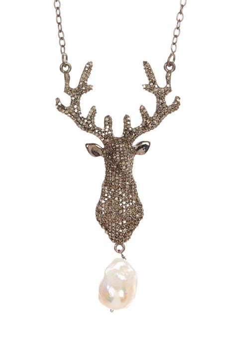 Diamond Deer Pendant Necklace On Hautelook Pendant Necklace Pendant