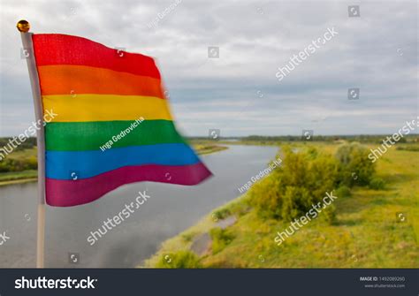 Colorful Illuminated Rainbow Gay Pride Flag Stock Photo Shutterstock