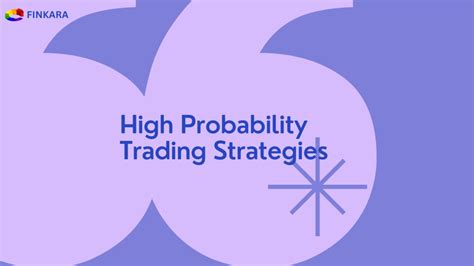 high probability trading strategies  finkara