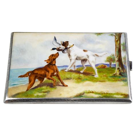 Silver Erotica Cigarette Case Painting Vintage Lady Nude Germany Circa 1890 At 1stDibs