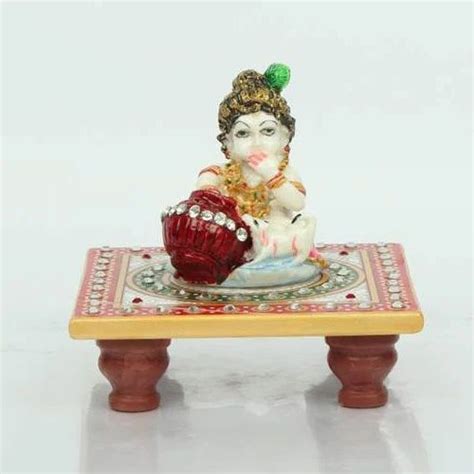 Baal Krishna Statue Marble Bal Krishna Statue With Choki Manufacturer From Jaipur