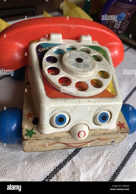 Fisher price vintage phone Stock Photo - Alamy