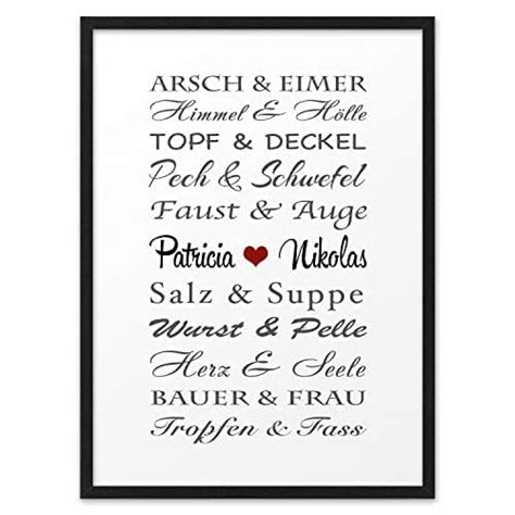 Traumpaar LUSTIG Du Ich Liebes Paare ABOUKI Kunstdruck Partner Poster