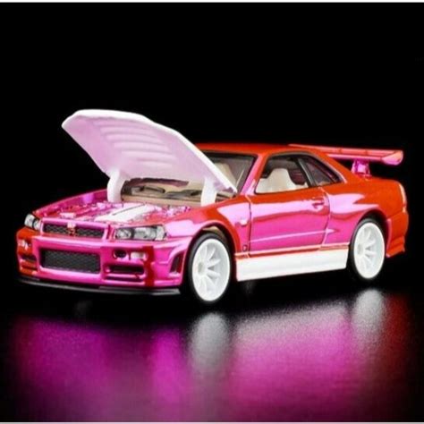 Hot Wheels Toys Hot Wheels Rlc Exclusive Pink Editions Nissan Skyline Gtr Bnr In Hand