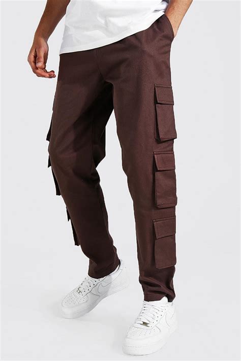 Tall Twill Multi Pocket Cargo Jogger Boohoo Uk