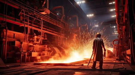 Premium Photo | Manufacturing furnace steel mill