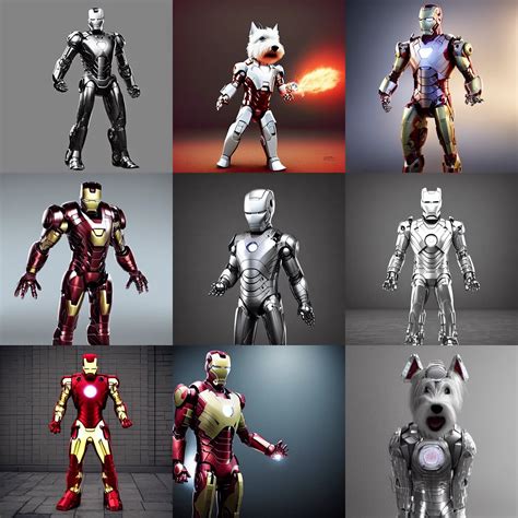 Krea An Anthropomorphic West Highland White Terrier Iron Man Full