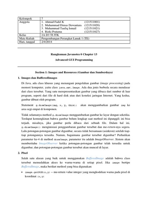 PDF Rangkuman Javanotes 6 Advanced GUI Programming DOKUMEN TIPS