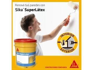 Pintura L Tex Lavable Antihongo Superlatex Sika Int Ext Lt