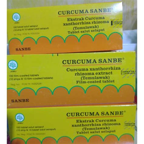 Jual Curcuma Tablet Sanbe Strip Shopee Indonesia