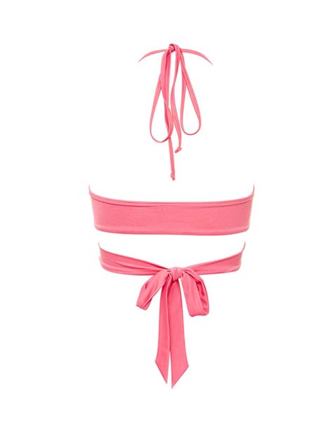 Áo bơi bikini dây đắp chéo thắt nơ Isla Vista IVWT iBasic