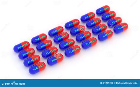 Placebo Pills. 3d. Drug. Medicine. Stock Photo - Image of concept, blue ...