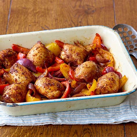 Tray Bake Spicy Cajun Chicken Recipe Schwartz