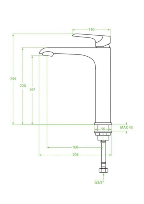 LAVEO ALEA BLE 02ND BATERIA UMYWALKOWA NABLATOWA CHROM Z KORKIEM KLIK