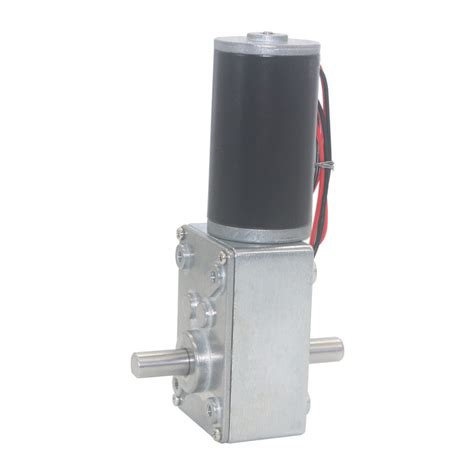 Dia 8mm D Type Dual Shaft With A5840 Square Worm Gearbox Reducer 12v Tubular Dc Motor 24v Dc