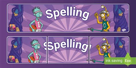 Twinkl Spelling App Display Banner (Lehrer gemacht) - Twinkl 