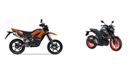 Motorrad Vergleich Ksr Moto Tw Sm Vs Yamaha Mt