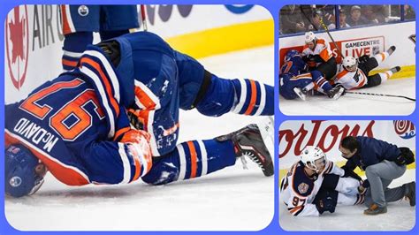 Watch Oilers Connor McDavid Injury Video McDavid Injured McDavid