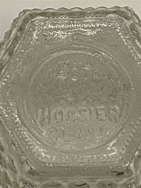 Diamond Glass Hoosier Vase 4071 Pineapple Vintage Pattern 5 5 Cut Clear 6 Sides Ebay