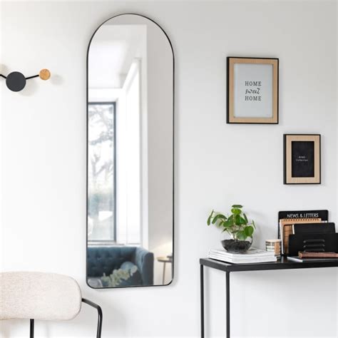 Miroir arche en métal noir 40x120 LISA Maisons du Monde