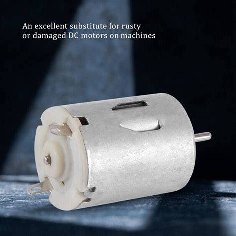 Rpm V Ma High Torque Magnetic Cylindrical Dc Motor Silver