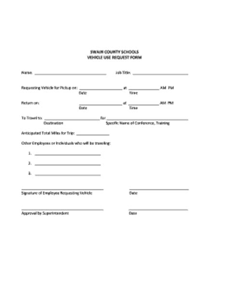 Vehicle Requisition Form Template Fill Online Printable Fillable