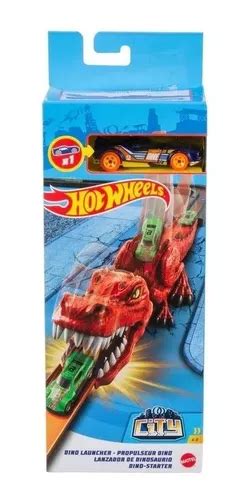 Pista Hot Wheels City Lan Ador Dinossauro T Rex Mattel Frete Gr Tis