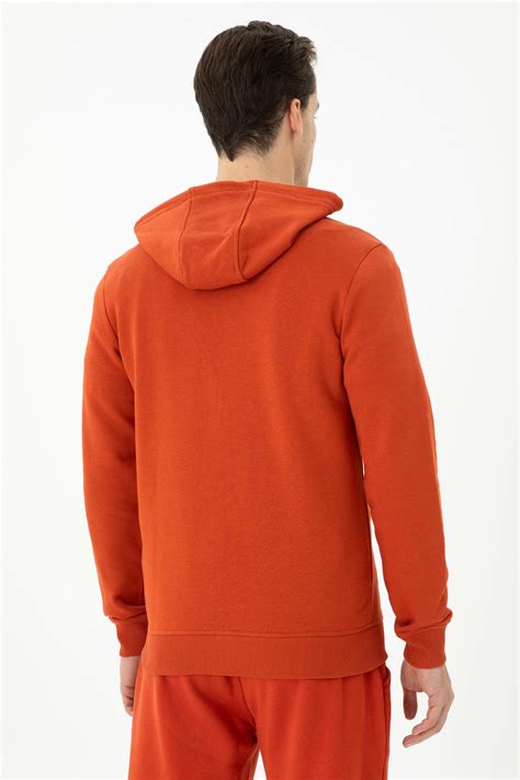 Erkek Kiremit Sweatshirt U S Polo Assn