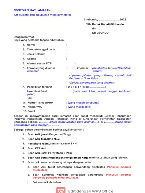 Contoh Surat Lamaran Surat Pernyataan Surat Keterangan Pengalaman Kerja ... 