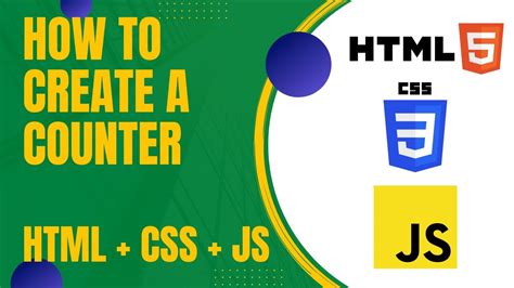 How To Create A Counter Using Html Css Js Cwp