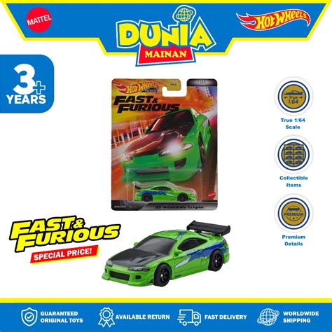 Jual Hot Wheels Fast Furious Premium Mitsubishi Eclipse Scale 1 64 1995 Mitsubishi Eclipse