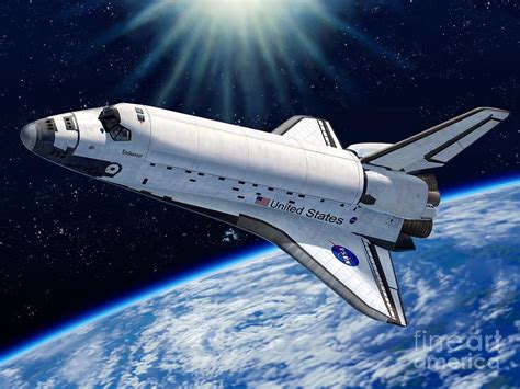 Space Shuttle Endeavour Drawing