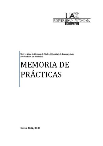 Memoria De Practicas Pdf